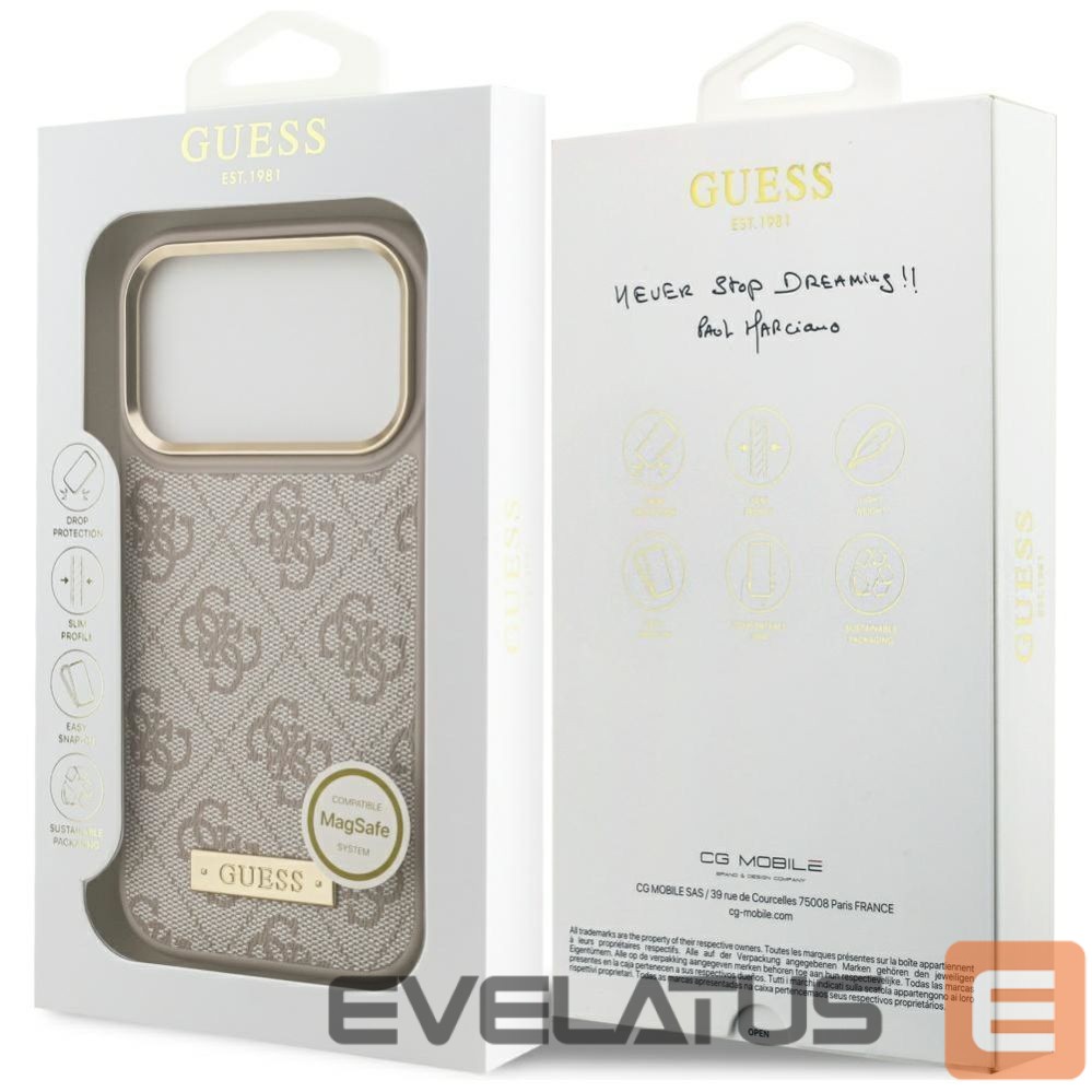 Other goods Guess Guess 4G Logo Plate MagSafe Case for iPhone 17 Pro - Pink