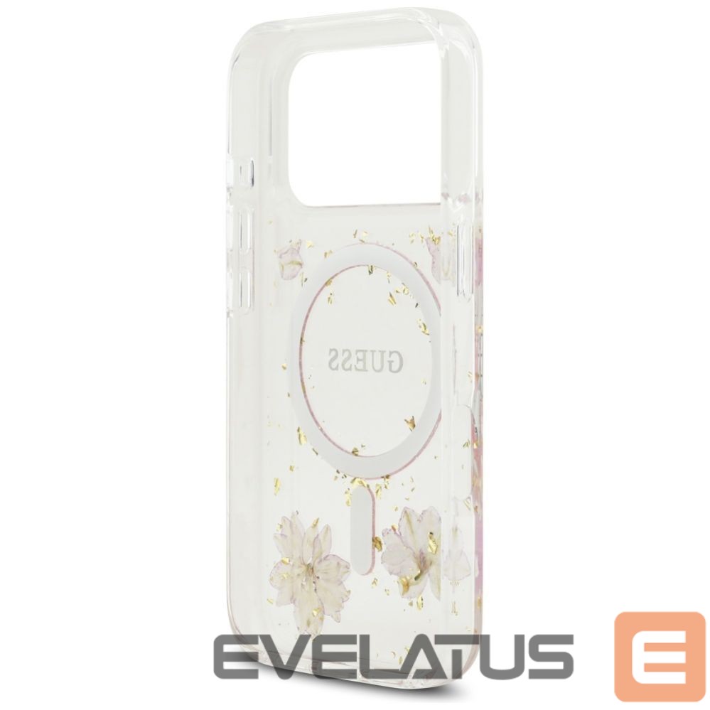 Other goods Guess Guess Resin Flowers Glitter MagSafe Case for iPhone 17 Pro - Pink