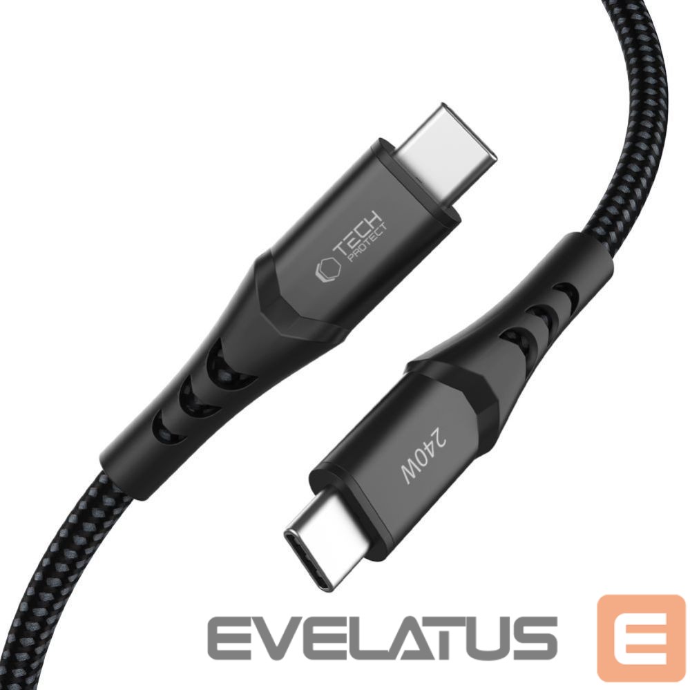 Other goods Tech-Protect Tech-Protect Ultraboost UB11T USB-C / USB-C PD 240W / QC3.0 Cable 100 cm - Black
