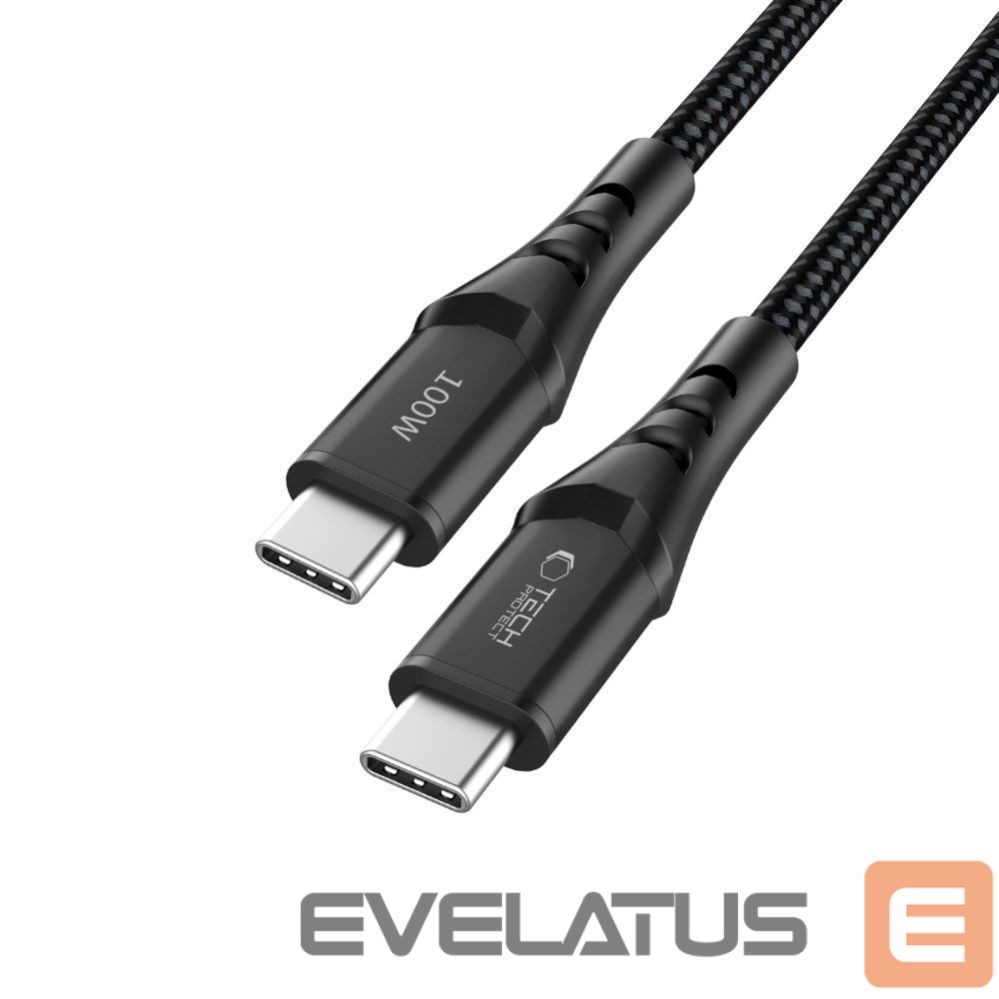Other goods Tech-Protect Tech-Protect Ultraboost UB11T USB-C / USB-C PD 100W / QC3.0 Cable 100 cm - Black