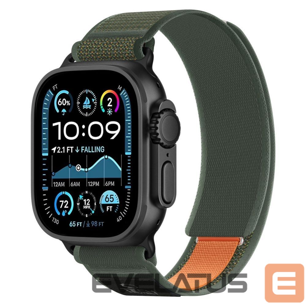 Other goods Tech-Protect Tech-Protect Nylon Elite Strap for Apple Watch 44/45/46/49 mm - Green/Orange