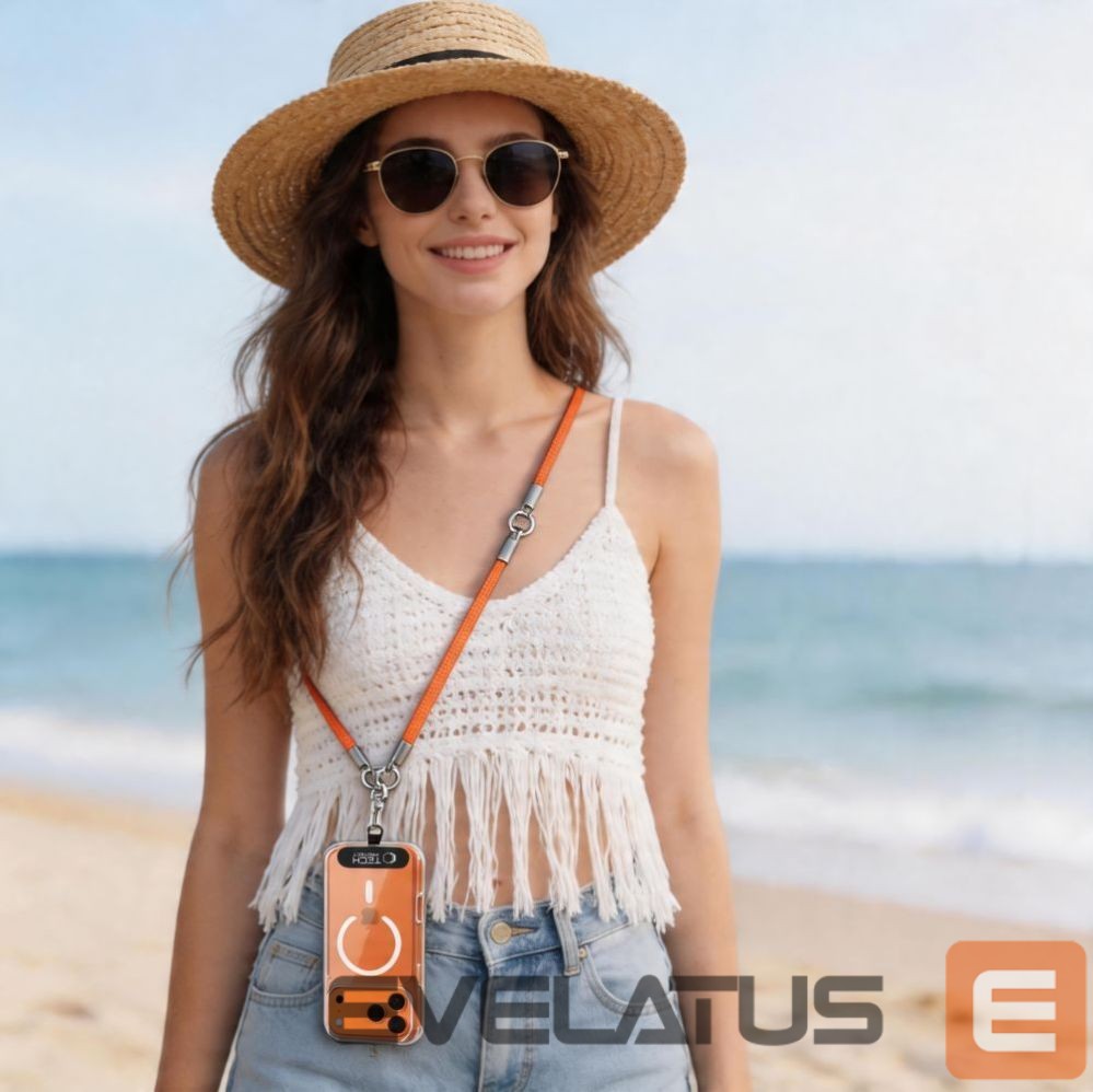 Other goods Tech-Protect Tech-Protect C10S Rope Phone Lanyard - Orange