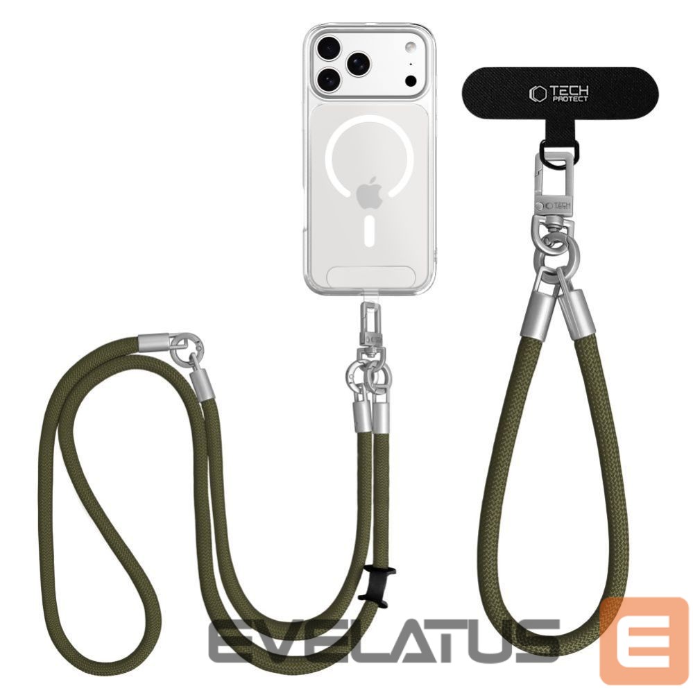 Other goods Tech-Protect Tech-Protect C10S Rope Phone Lanyard - Green