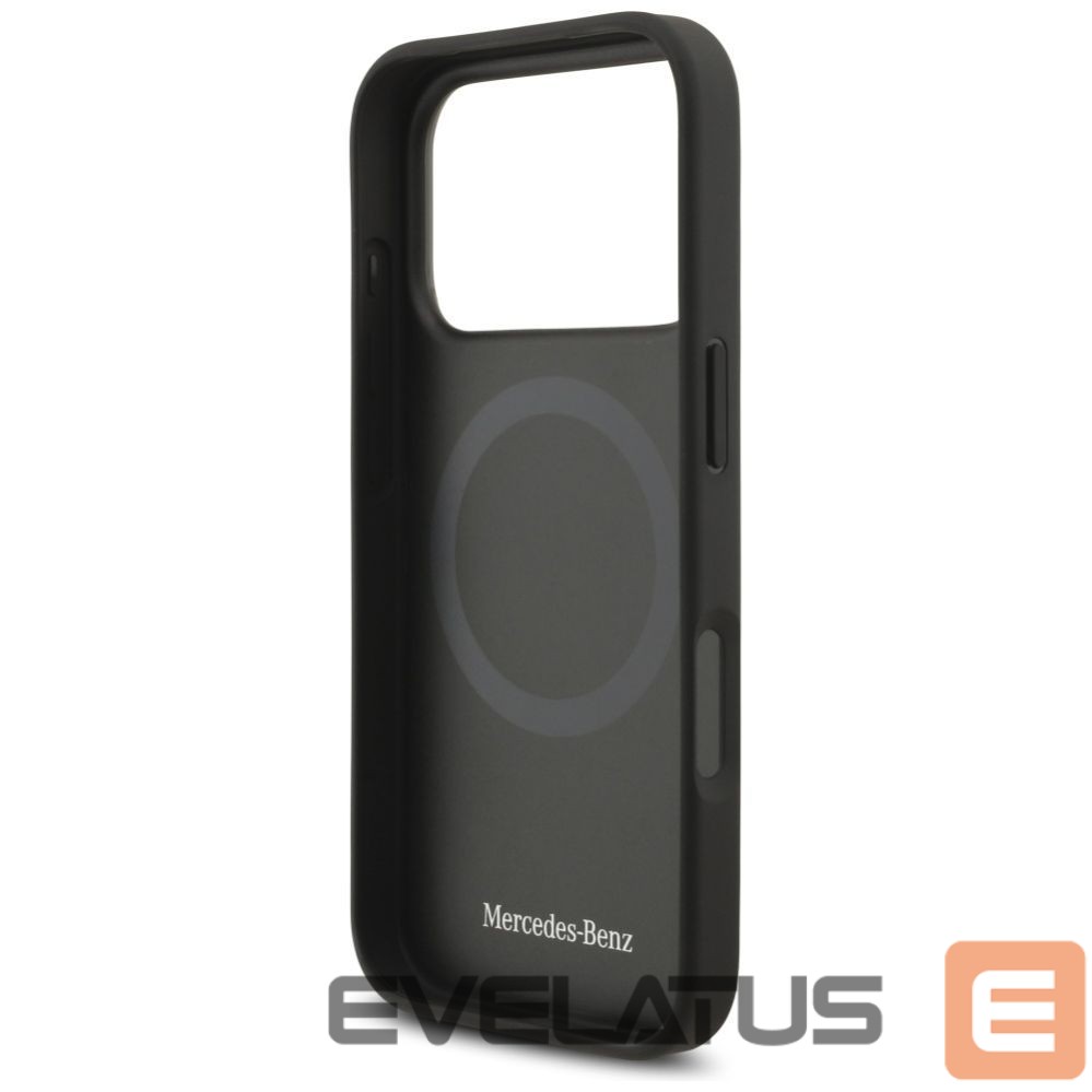 Other goods Mercedes-Benz Mercedes Leather Large Laurel Leave MagSafe Case for iPhone 17 Pro - Black and Gray