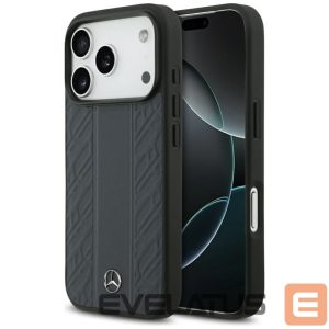 Other goods Mercedes-Benz  Mercedes Leather Laurel Leaves Stripes MagSafe Case for iPhone 17 Pro - Blue 