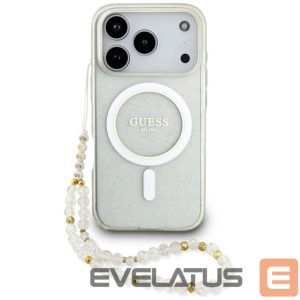 Other goods Guess  Guess IML Glitter Pearl Strap MagSafe Case for iPhone 17 Pro - Transparent 