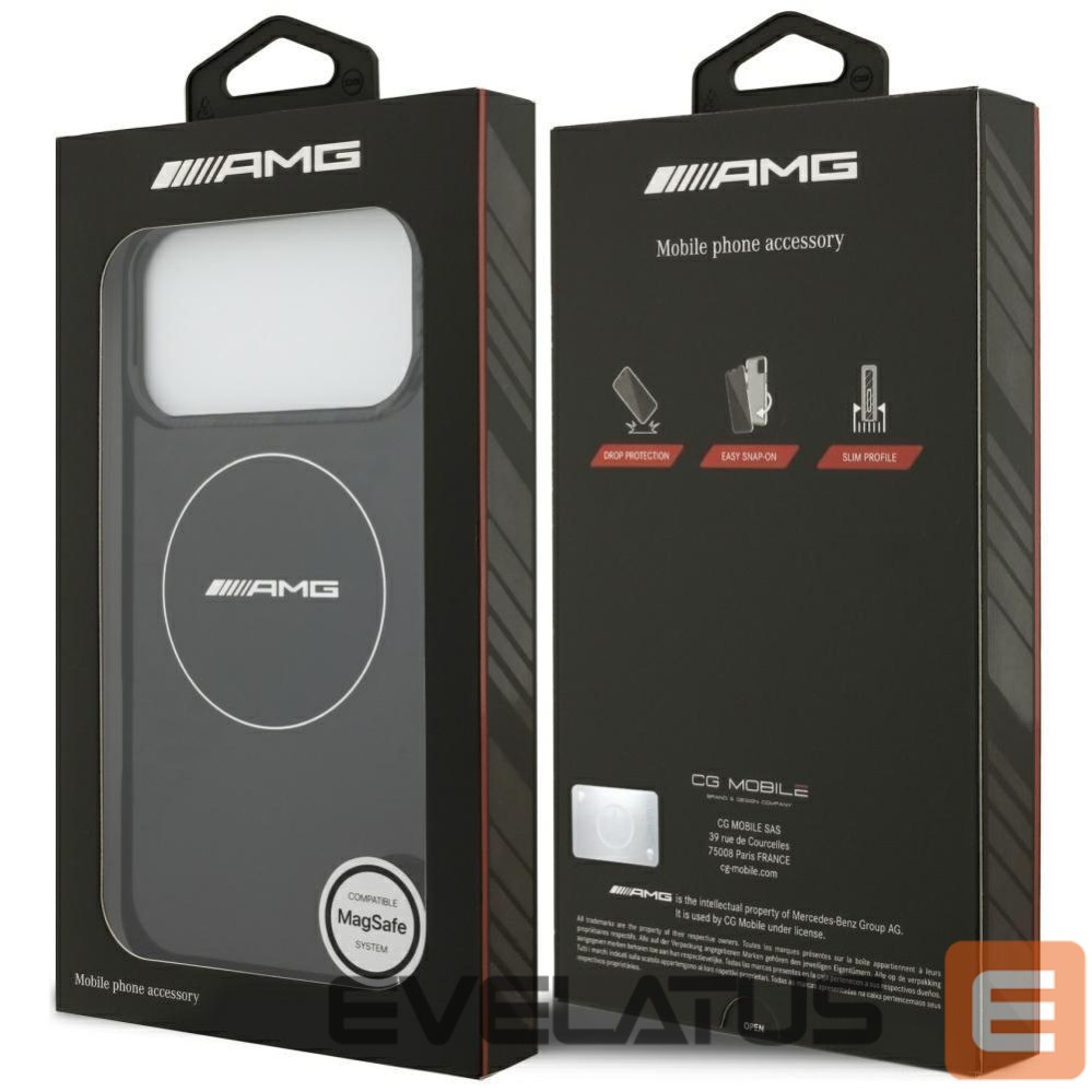 Other goods Mercedes-Benz AMG Double Layer Transparent Smocked MagSafe Case for iPhone 17 Pro Max - Black