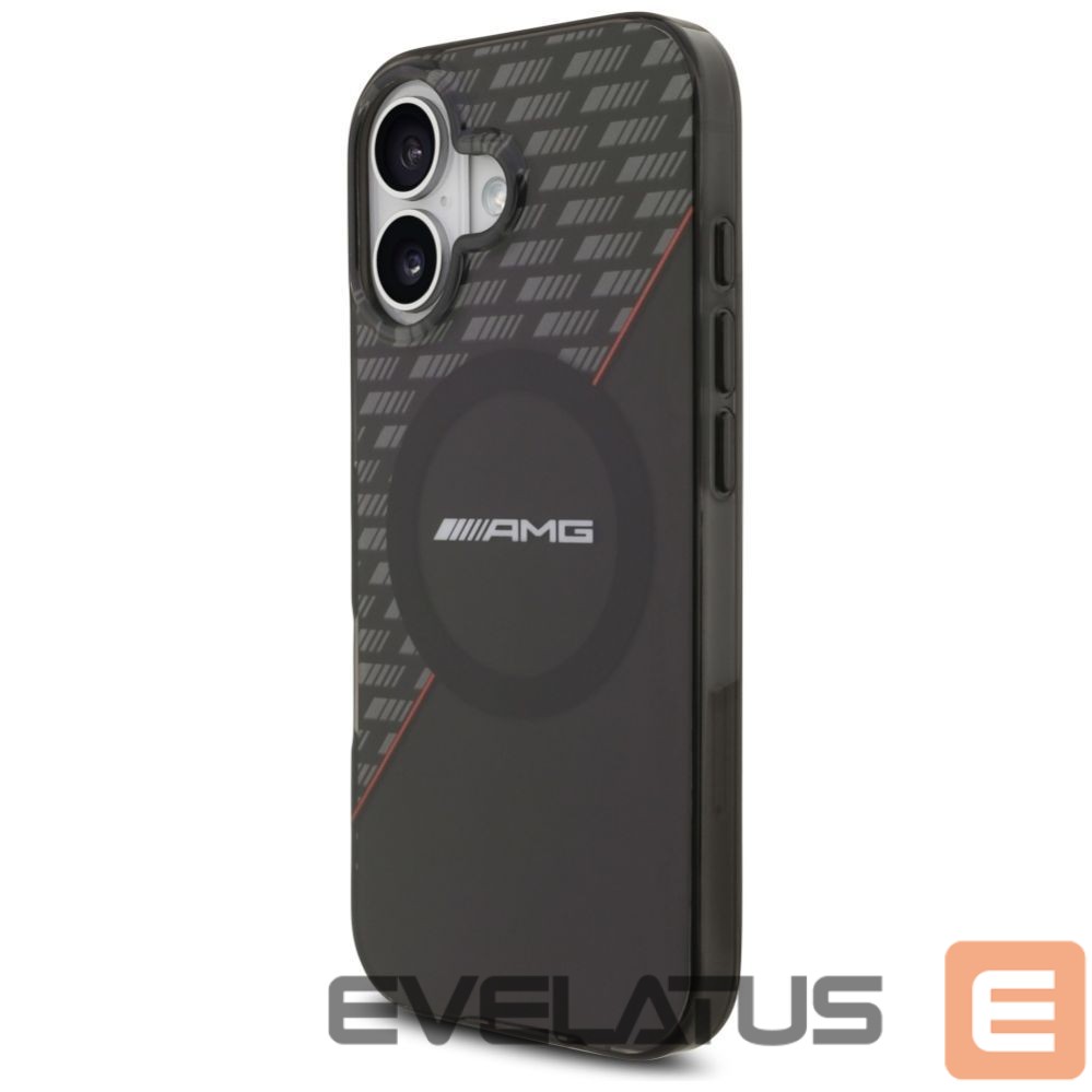 Other goods Mercedes-Benz AMG Double Layer Transparent Rhombs MagSafe Case for iPhone 17 - Black and Red
