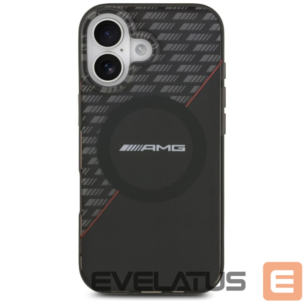 Other goods Mercedes-Benz AMG Double Layer Transparent Rhombs MagSafe Case for iPhone 17 - Black and Red