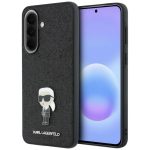 Back panel cover Karl Lagerfeld  Airtag case with spring buckle, set of 2 - black 