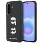 Back panel cover Karl Lagerfeld  Airtag case with spring buckle, set of 2 - black Black