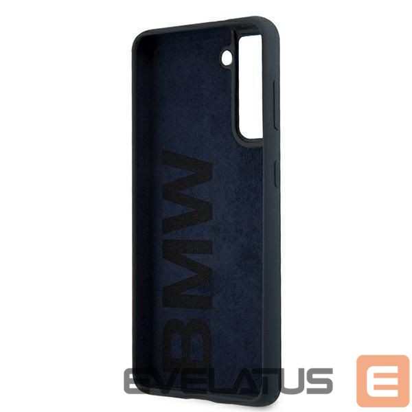 Back panel cover BMW Etui BMW BMHCS21SSILNA S21 G991 granatowy/navy hardcase Silicone Signature