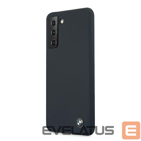 Back panel cover BMW Etui BMW BMHCS21SSILNA S21 G991 granatowy/navy hardcase Silicone Signature