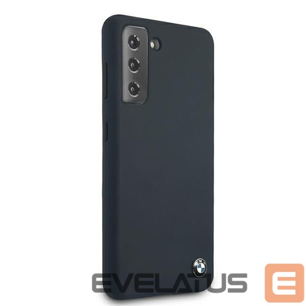 Back panel cover BMW Etui BMW BMHCS21SSILNA S21 G991 granatowy/navy hardcase Silicone Signature