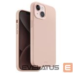 Back panel cover UNIQ  Uniq Lino Hue Magclick Charging case for iPhone 15 - pink 