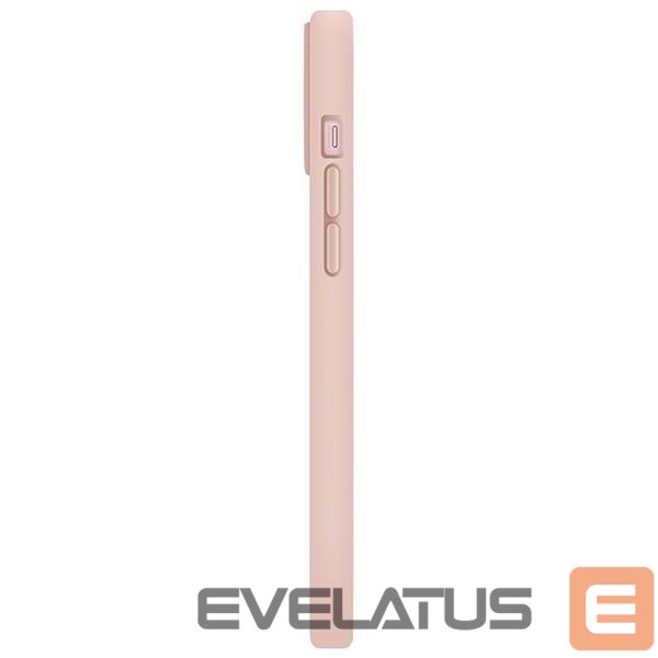 Back panel cover UNIQ Uniq Lino Hue Magclick Charging case for iPhone 15 - pink