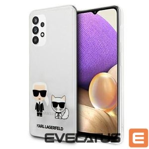 Back panel cover Karl Lagerfeld  Karl Lagerfeld KLHCA32CKTR A326 A32 5G hardcase Transparent Karl & Choupette 