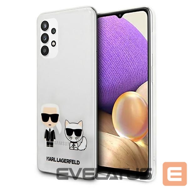 Back panel cover Karl Lagerfeld Karl Lagerfeld KLHCA32CKTR A326 A32 5G hardcase Transparent Karl & Choupette