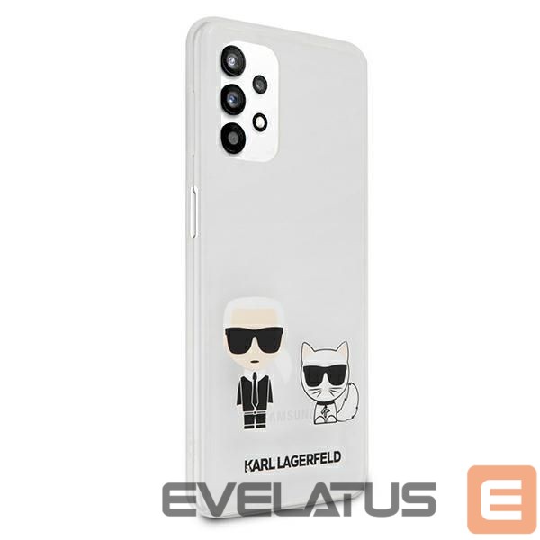 Back panel cover Karl Lagerfeld Karl Lagerfeld KLHCA32CKTR A326 A32 5G hardcase Transparent Karl & Choupette