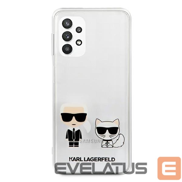 Back panel cover Karl Lagerfeld Karl Lagerfeld KLHCA32CKTR A326 A32 5G hardcase Transparent Karl & Choupette