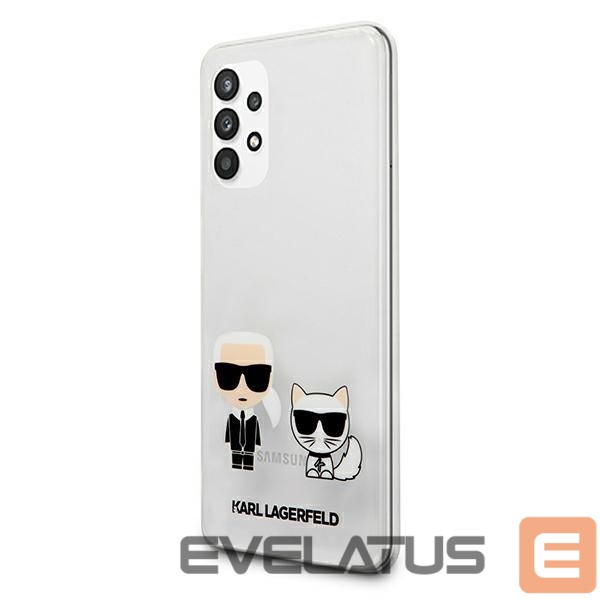 Back panel cover Karl Lagerfeld Karl Lagerfeld KLHCA32CKTR A326 A32 5G hardcase Transparent Karl & Choupette