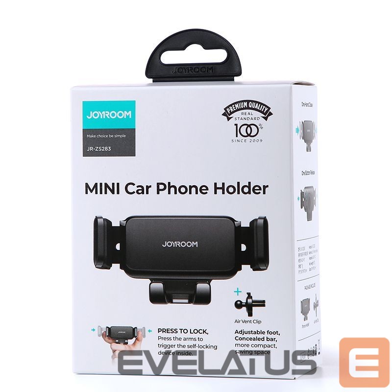 Auto holder Joyroom Joyroom mechanical car holder for air vent black (JR-ZS283)
