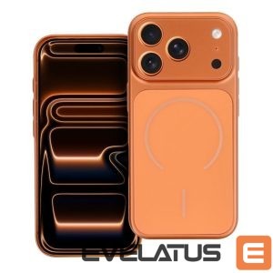 Back panel cover OEM - Case for iPhone 17 AIR Make 17 compatible with MagSafe orange 