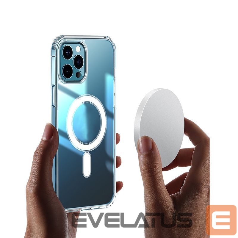 Back panel cover iLike - Anti Shock 1,5 mm Mag case for Samsung Galaxy A17 4G / A17 5G transparent big hole