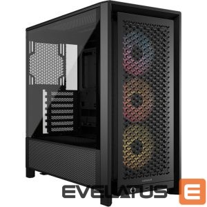 Computer case Corsair  PC Case | Frame 4000D RS ARGB Modular | Black | Mid-Tower | Power supply included No 