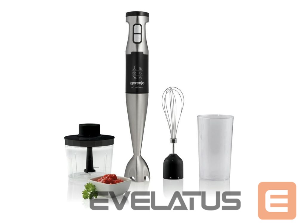 Mixers and blenders GORENJE Hand blender | HBX1000E | Hand Blender | 1000 W | Jar material Plastic | Jar capacity 0.5 L | Black
