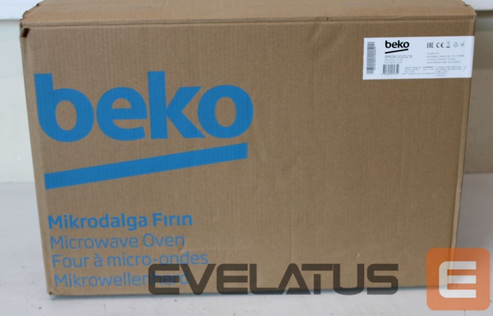 Microwave Beko SALE OUT. Microwave oven | BMOB20202B | Built-in | 800 W | 20 L | Black | DAMAGED PACKAGING