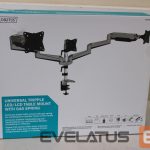 TV bracket Digitus  SALE OUT.  Triple monitor mount, 3x 27", 3x 6 kg |  Desk Mount | Triple Monitor Gas Spring Mount DA-90363 | Adjustable Height, Tilt, Swivel | 15-27 " | Maximum weight (capacity) 3x6 kg | DAMAGED PACKAGING | Silver 