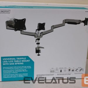 TV bracket Digitus  SALE OUT.  Triple monitor mount, 3x 27", 3x 6 kg |  Desk Mount | Triple Monitor Gas Spring Mount DA-90363 | Adjustable Height, Tilt, Swivel | 15-27 " | Maximum weight (capacity) 3x6 kg | DAMAGED PACKAGING | Silver 