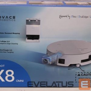 Vacuum cleaner Ecovacs  SALE OUT.  DEEBOT X8 OMNI Vacuum cleaner, Robot, Wet&Dry, 18000Pa, TruEdge 2.0, AIVI 3D 3.0, YIKO-GPT, White+Auto-empty station |  Robotic Vacuum Cleaner | DEEBOT X8 OMNI | Wet&Dry | Lithium-Ion | 5200 mAh | Dust capacity 0.22 L | 18000 Pa | White | USED, MISSING INNER PACKAGE, SCRATCHED, DIRTY | 24 month(s) 