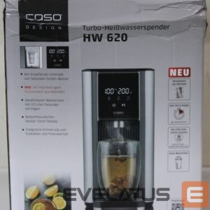 Teapot Caso  SALE OUT.  Turbo hot water dispenser | HW 620 | Water Dispenser | 2600 W | 2.5 L | Plastic/Stainless Steel | Black/Stainless Steel | DAMAGED  PACKAGING 