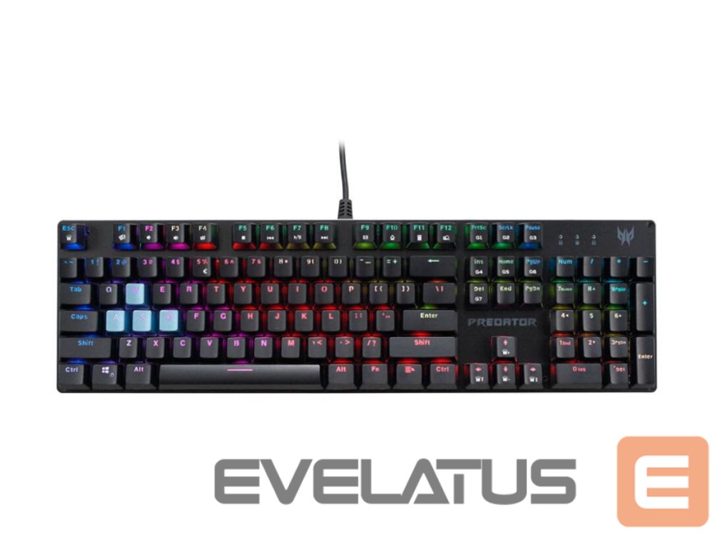 Computer keyboard Acer Predator Aethon 303 | Keyboard | Wired | US | Kailh Blue | Black | Retail Pack