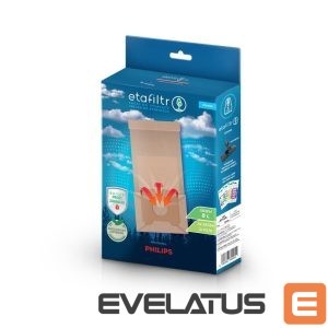 Vacuum cleaner accessory ETA  Dust bags for AEG, Electrolux and Philips vacuum cleaners | PHI5 | 4 pc(s) | Brown 