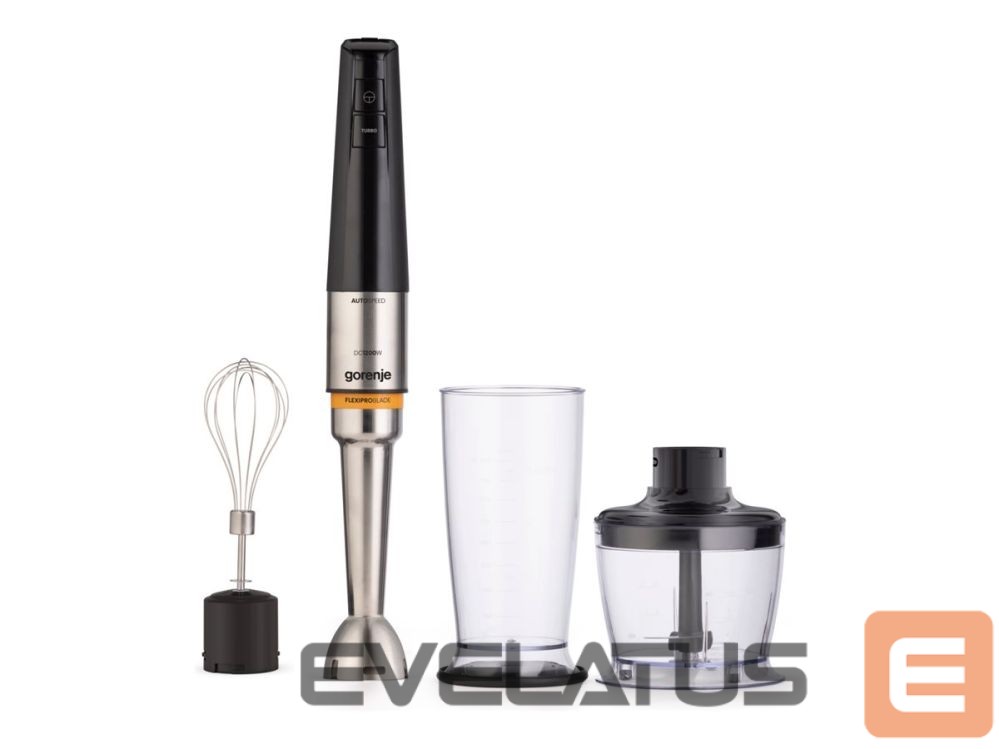 Mixers and blenders GORENJE HBX1200EB | 1200 W | Hand Blender | Jar material Plastic | Jar capacity 0.8 L | Stainless steel