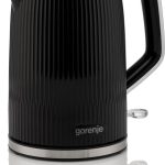 Teapot GORENJE  K17DPB | Kettle | Electric | 1.7 L | 2200 W | Plastic/Stainless steel | 360° rotational base | Black 