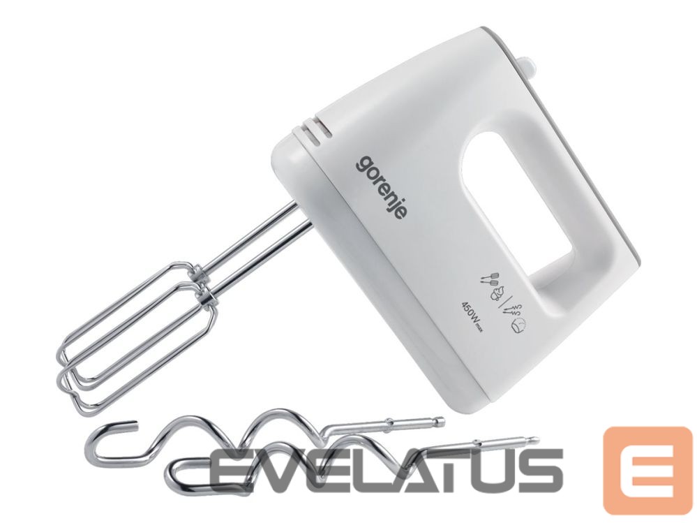 Mixers and blenders GORENJE | Mixer | M420CW | Hand Mixer | 450 W | Number of speeds 5 | Turbo mode | White