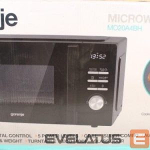 Microwave GORENJE  SALE OUT. |  Microwave Oven | MO20A4BH | Free standing | 800 W | 20 L | Grill | Black | DAMAGED PACKAGING AND ITEM RIGHT SIDE 