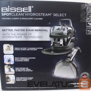 Vacuum cleaner Bissell  SALE OUT. |  Portable Carpet and Upholstery Cleaner | SpotClean HydroSteam Select | Corded operating | Washing function | 1000 W | Black | 23 month(s) | DAMAGED PACKAGING 