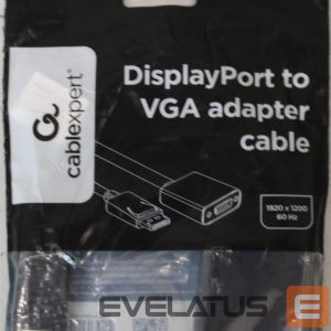 Charger Gembird  SALE OUT.  DisplayPort to VGA adapter cable Black |  Adapter cable | DisplayPort | VGA | DAMAGED PACKAGING 
