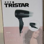 Health care Tristar  SALE OUT.  HD-2460 |  Travel Hair Dryer | HD-2460 | 1200 W | Number of temperature settings 2 | Black | DAMAGED PACKAGING | Warranty 24 month(s) 