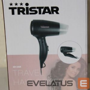 Health care Tristar  SALE OUT.  HD-2460 |  Travel Hair Dryer | HD-2460 | 1200 W | Number of temperature settings 2 | Black | DAMAGED PACKAGING | Warranty 24 month(s) 