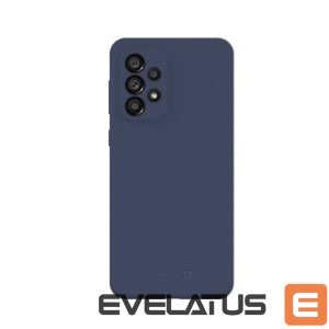 Back panel cover Evelatus Samsung Galaxy A33 5G Premium Soft Touch Silicone Case Midnight Blue