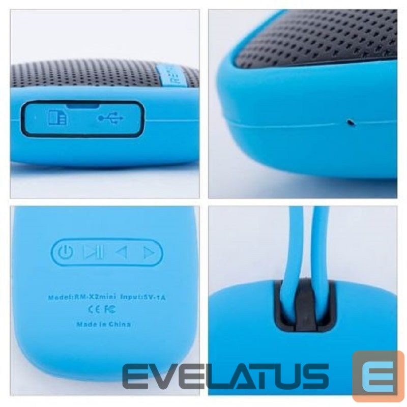 Bluetooth speakers Remax Outdoor Bluetooth 3.0 Speaker X2 Mini Blue