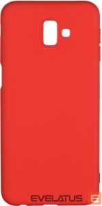 Back panel cover Evelatus Samsung J6 Plus Silicone Case Red