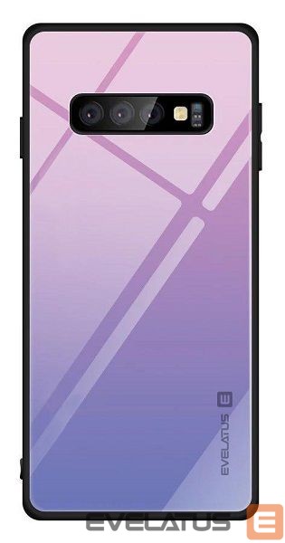 Back panel cover Evelatus Samsung Galaxy J4 Plus 2018 Gradient Glass Case 2 Bubble Gum