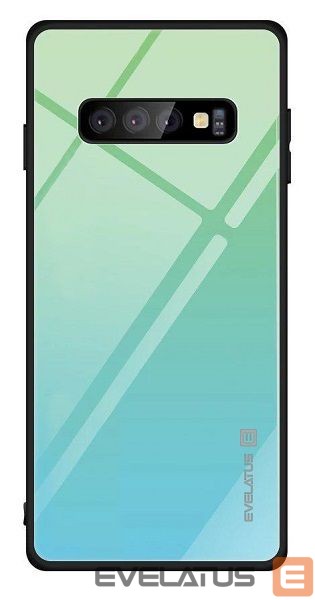 Back panel cover Evelatus Samsung Galaxy J4 Plus 2018 Gradient Glass Case 6 Lagoon